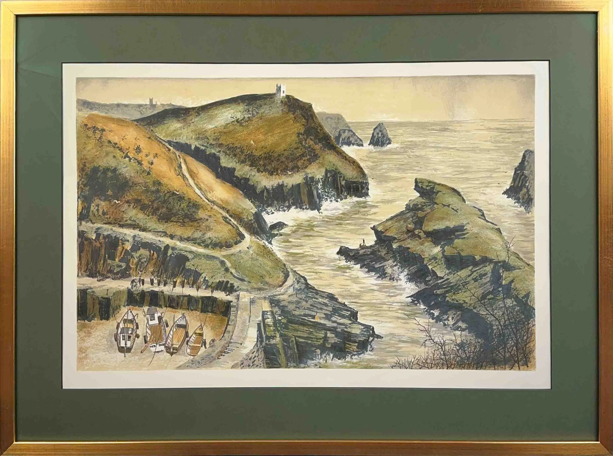 Jeremy King - Boscastle and Coast Lithograph — Rastall Art